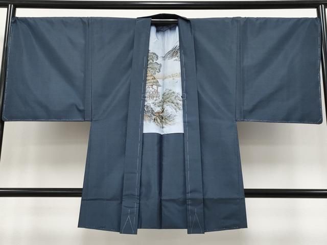 男性和服・着物 平和屋本店□極上 男性 本場大島紬 割り込み絣 前田紬