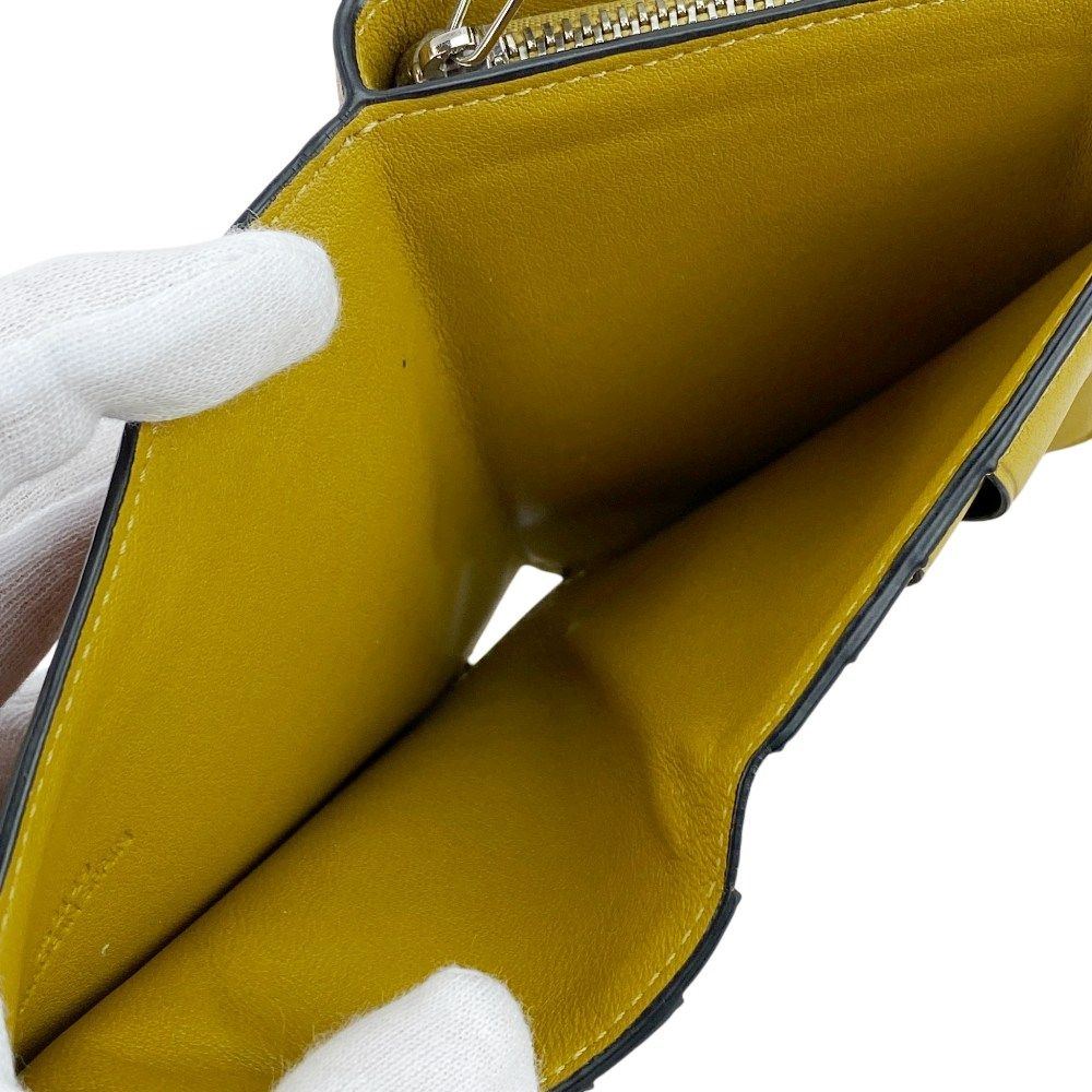 ロエベ □美品□ アナグラム コンパクト フラップ ウォレット 二つ折り