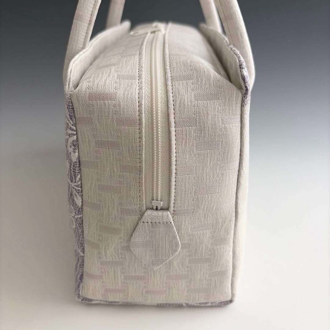 新品未使用品 京都 西陣織 弥栄織物 正絹帯地使用 利休バッグ 26403