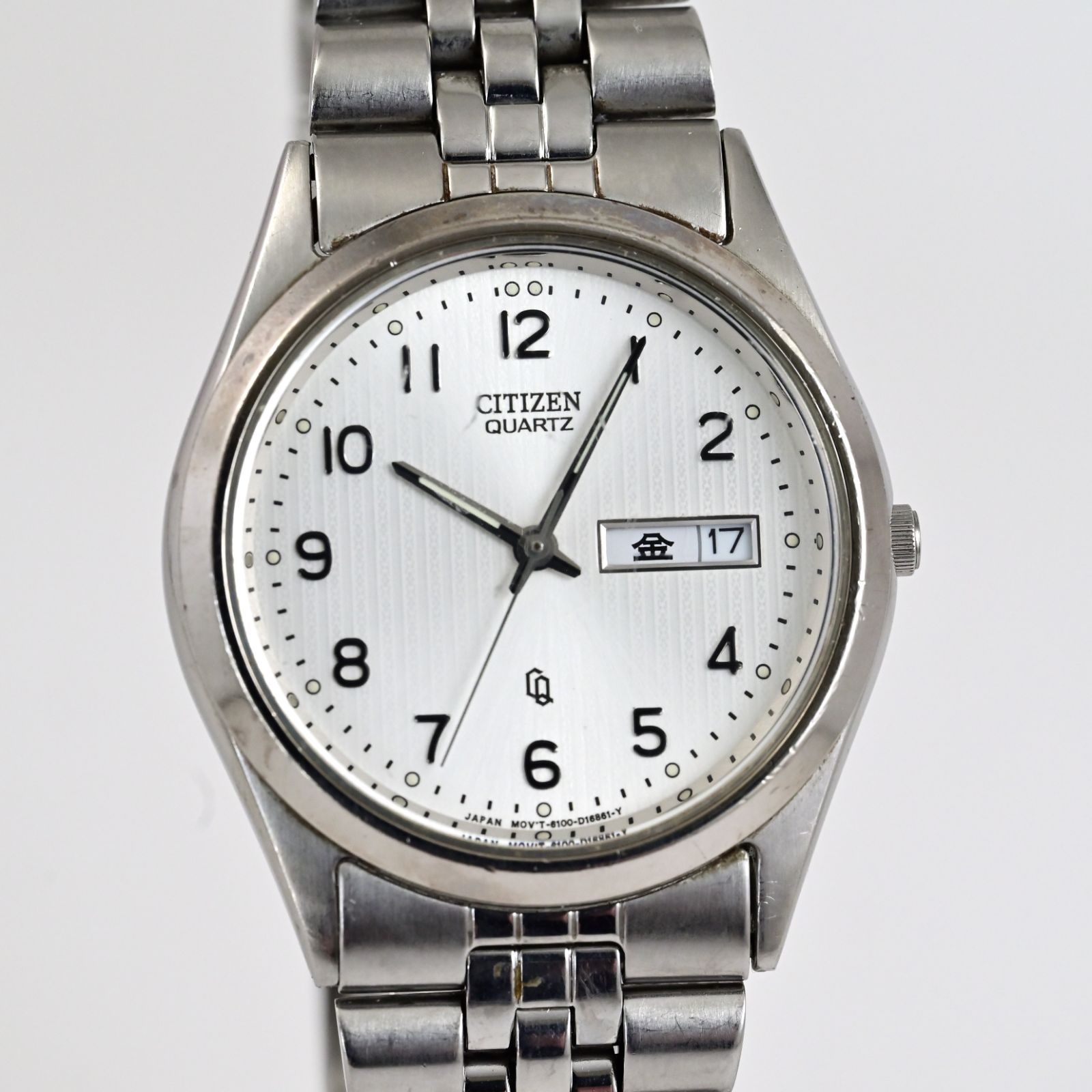 CITIZEN シチズン メンス腕時計 6100-S96389 クォーツ デイデイト Day 