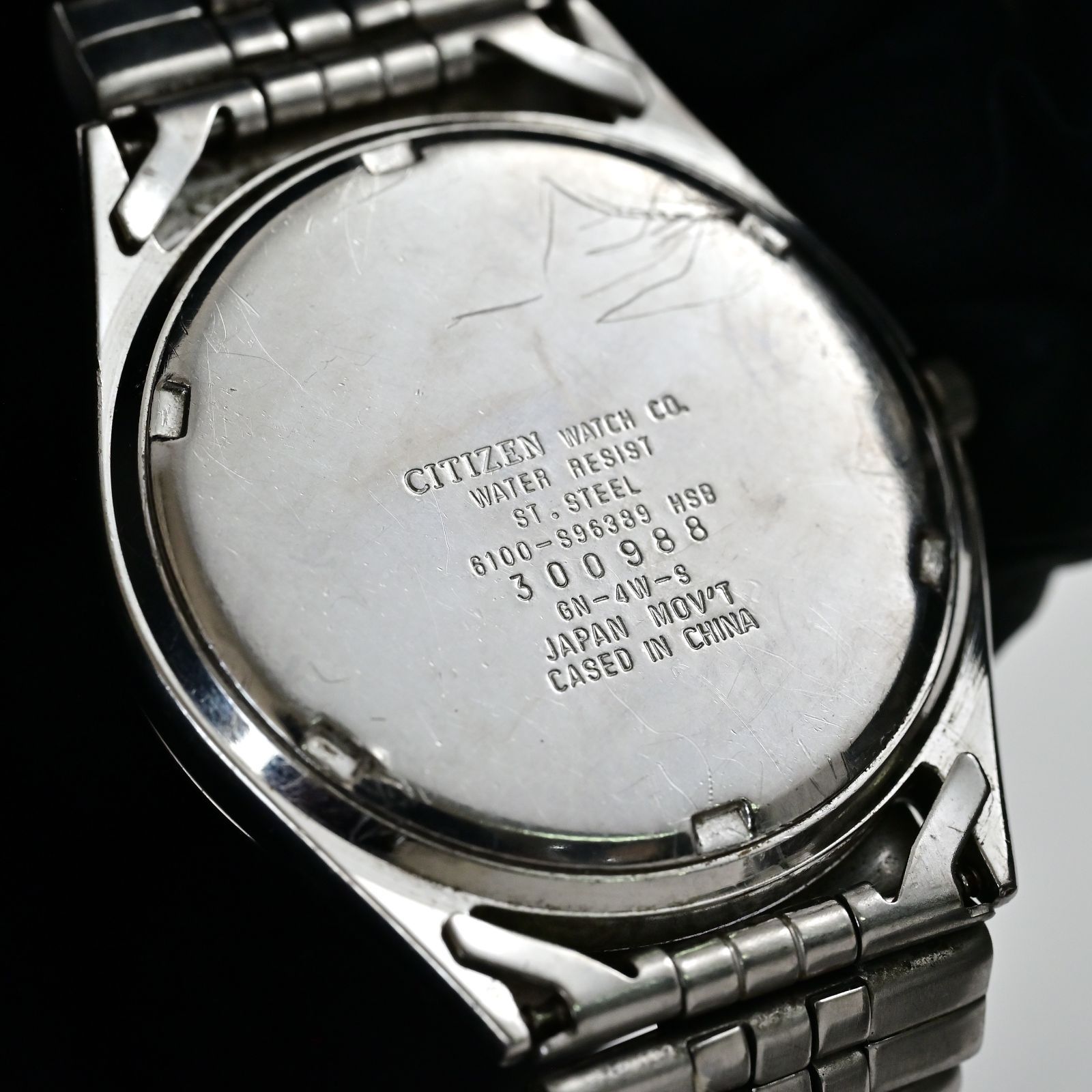 CITIZEN シチズン メンス腕時計 6100-S96389 クォーツ デイデイト Day 