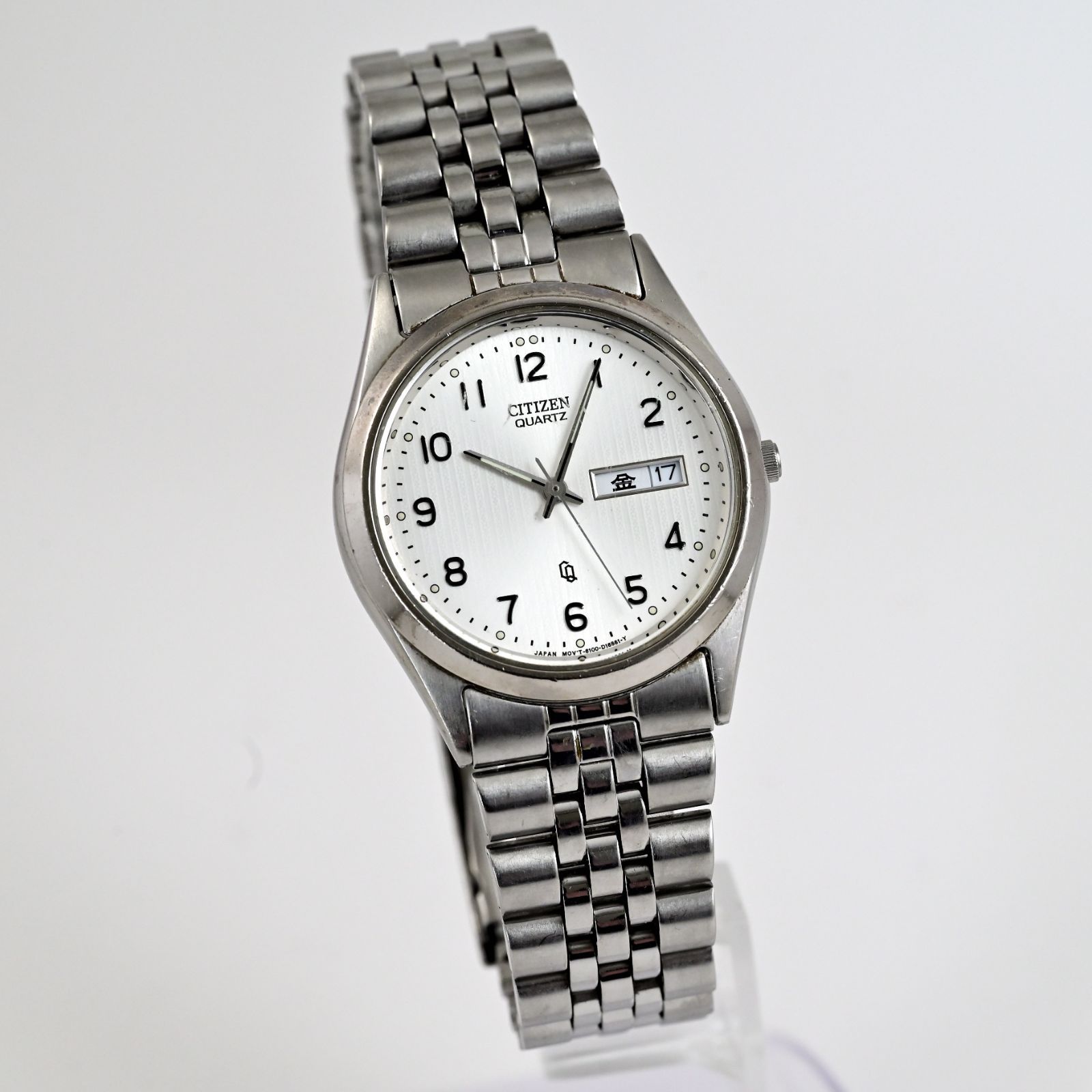 CITIZEN シチズン メンス腕時計 6100-S96389 クォーツ デイデイト Day 