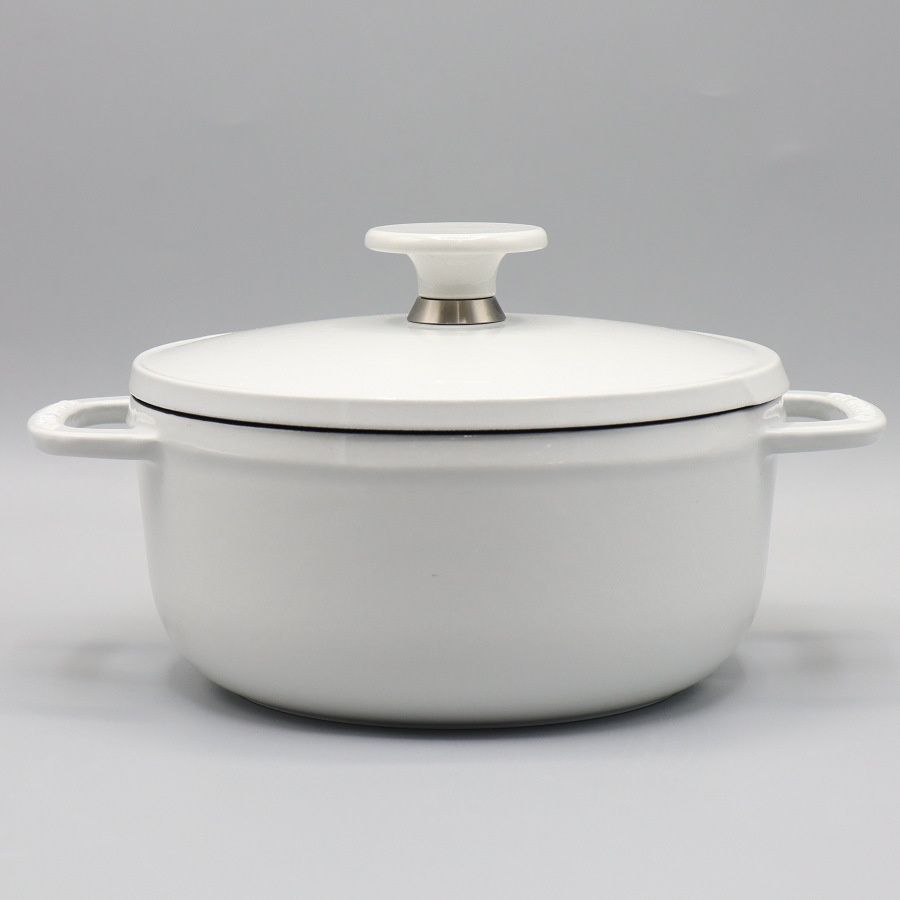 美品】バーミキュラ オーブンポット2 ミニ 14cm OP2R14B-WH シーソルト