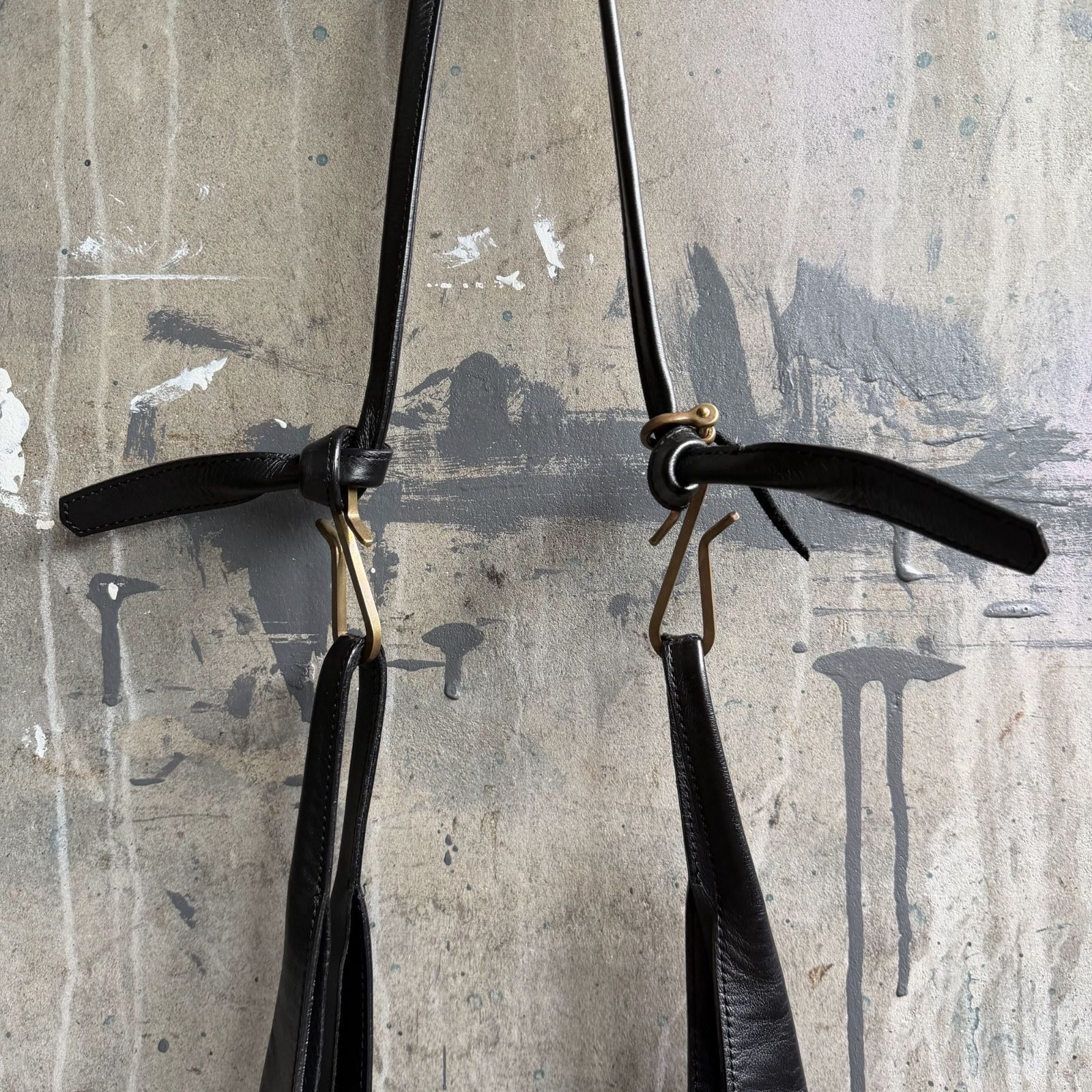 NICENESS 25ss LOWE NN Shoulder Bag 馬革 レザーバッグ ブラック 