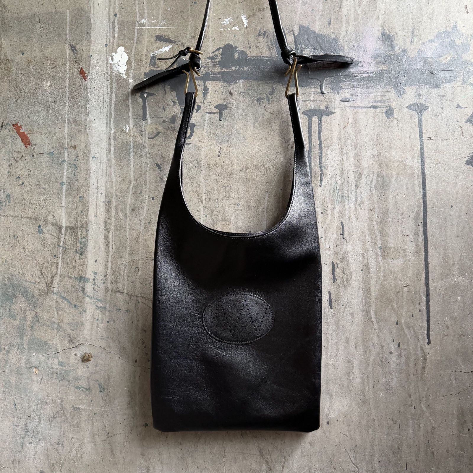 NICENESS 25ss LOWE NN Shoulder Bag 馬革 レザーバッグ ブラック 