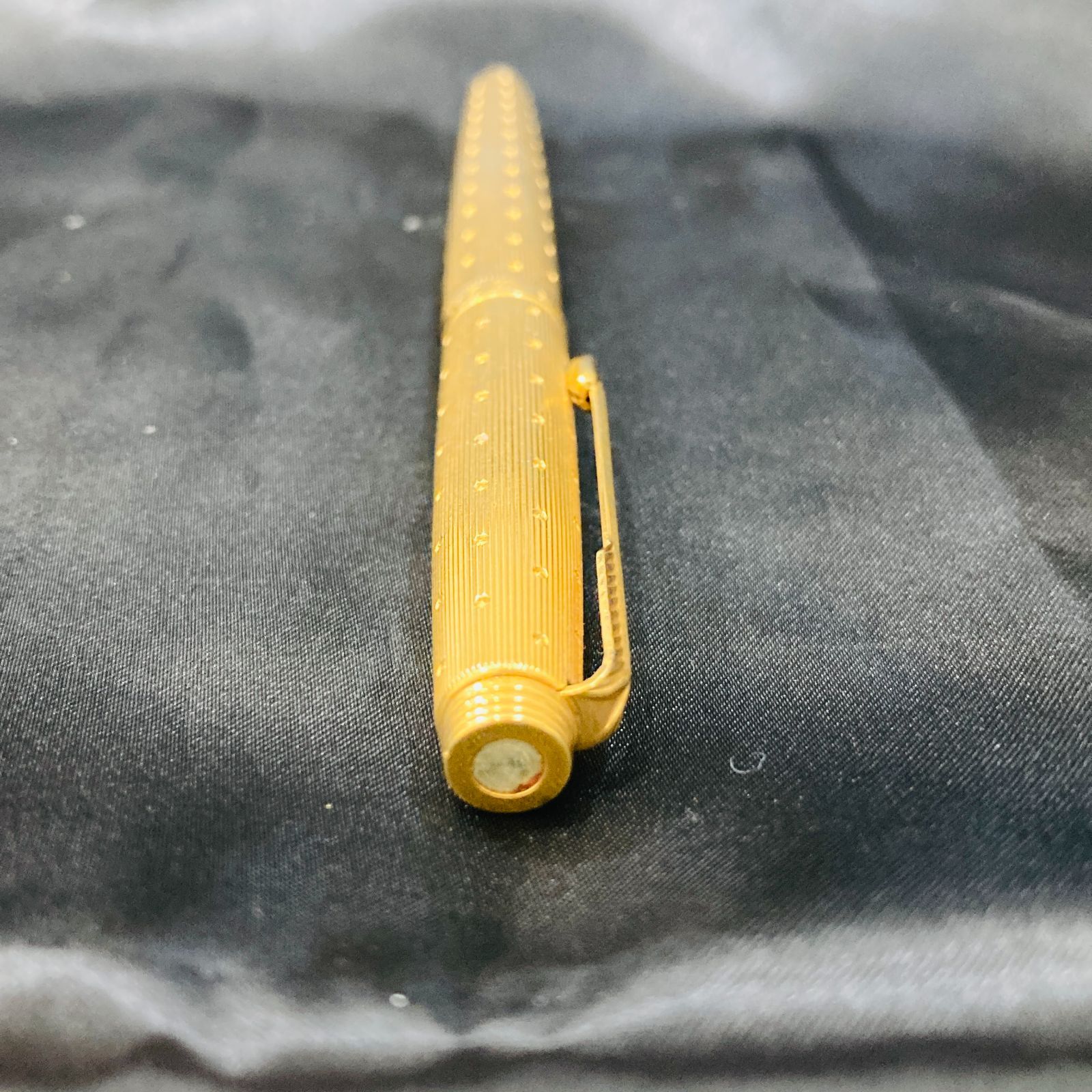 な*み様 Parkerゴールド ストライプデザイン 万年筆14k筆記未確認 A【ペン先14K】Parker パーカー ゴールドカラー ストライプデザイン