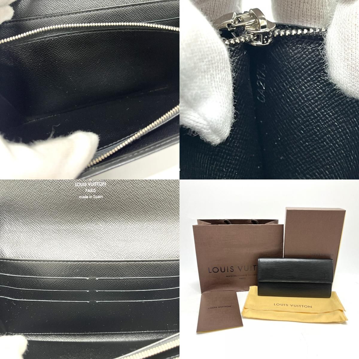 美品！ルイヴィトン［長財布］エピポルトフォイユサラ　ブラック　LV　M63742 LOUIS VUITTON ルイヴィトン 長財布 ポルトフォイユ サラ M63742