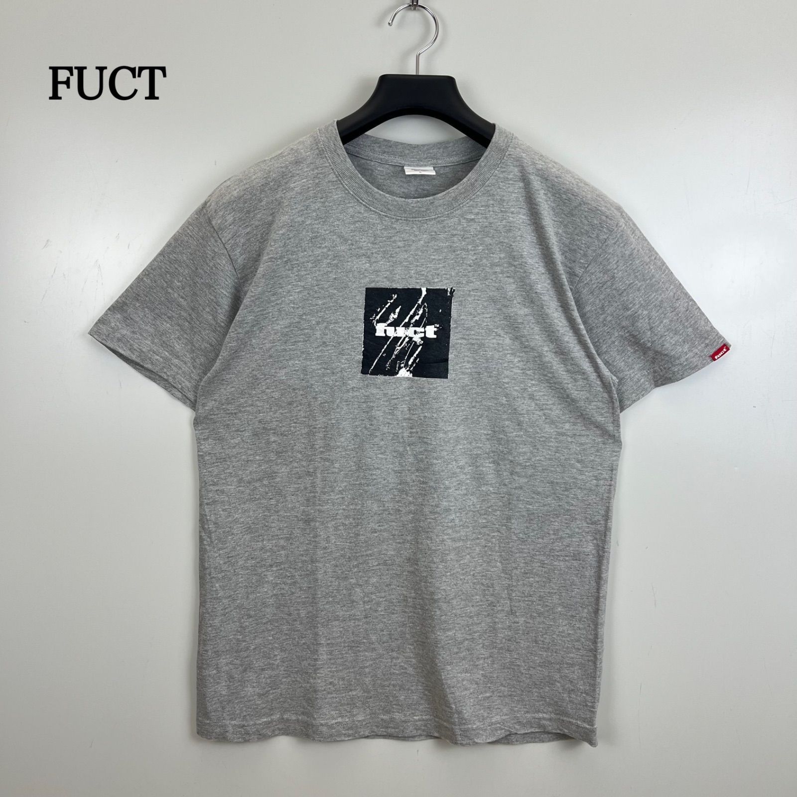 FUCT china archive BOX logo Tee L grey ファクト 定番 ボックスロゴ