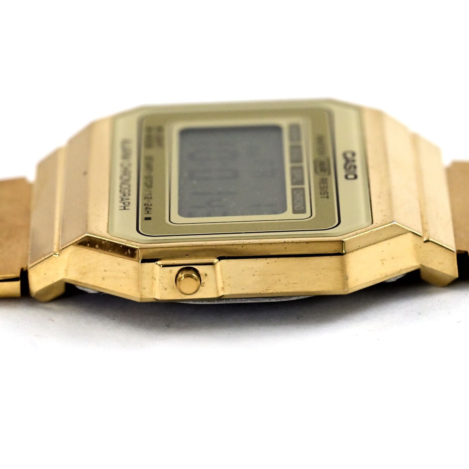 CASIO】 カシオ A700W 腕時計 メンズ デジタル 日付 ゴールド メッシュ 