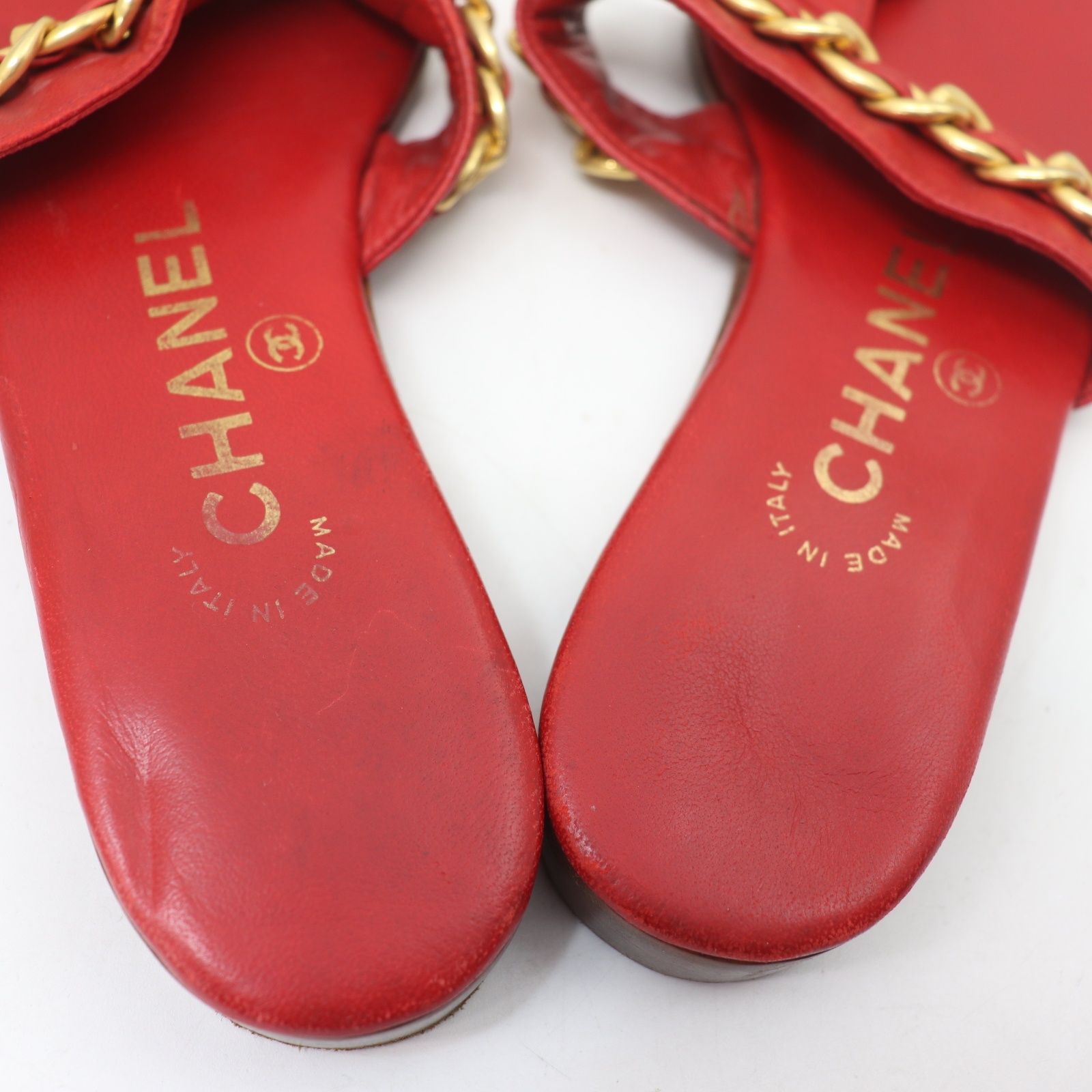 IT1TLPE7B0OW CHANEL シャネル チェーンベルト ターンロック レザー 