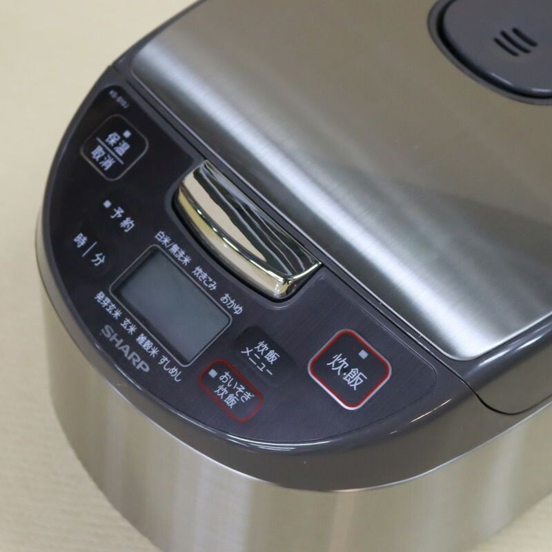 SHARP 炊飯器 2016年式 中古 炊飯器 SHARP シャープ 2016年製 5号 KSーS10J シルバー 美品