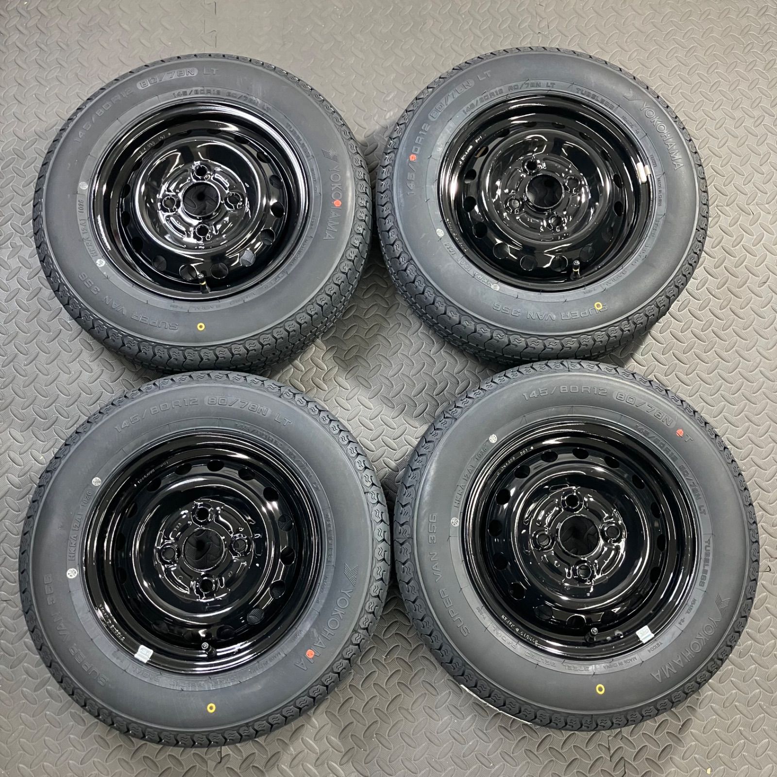 26年製 新品タイヤ 145/80R12 80/78N LT ヨコハマ スーパーバン356(夏 