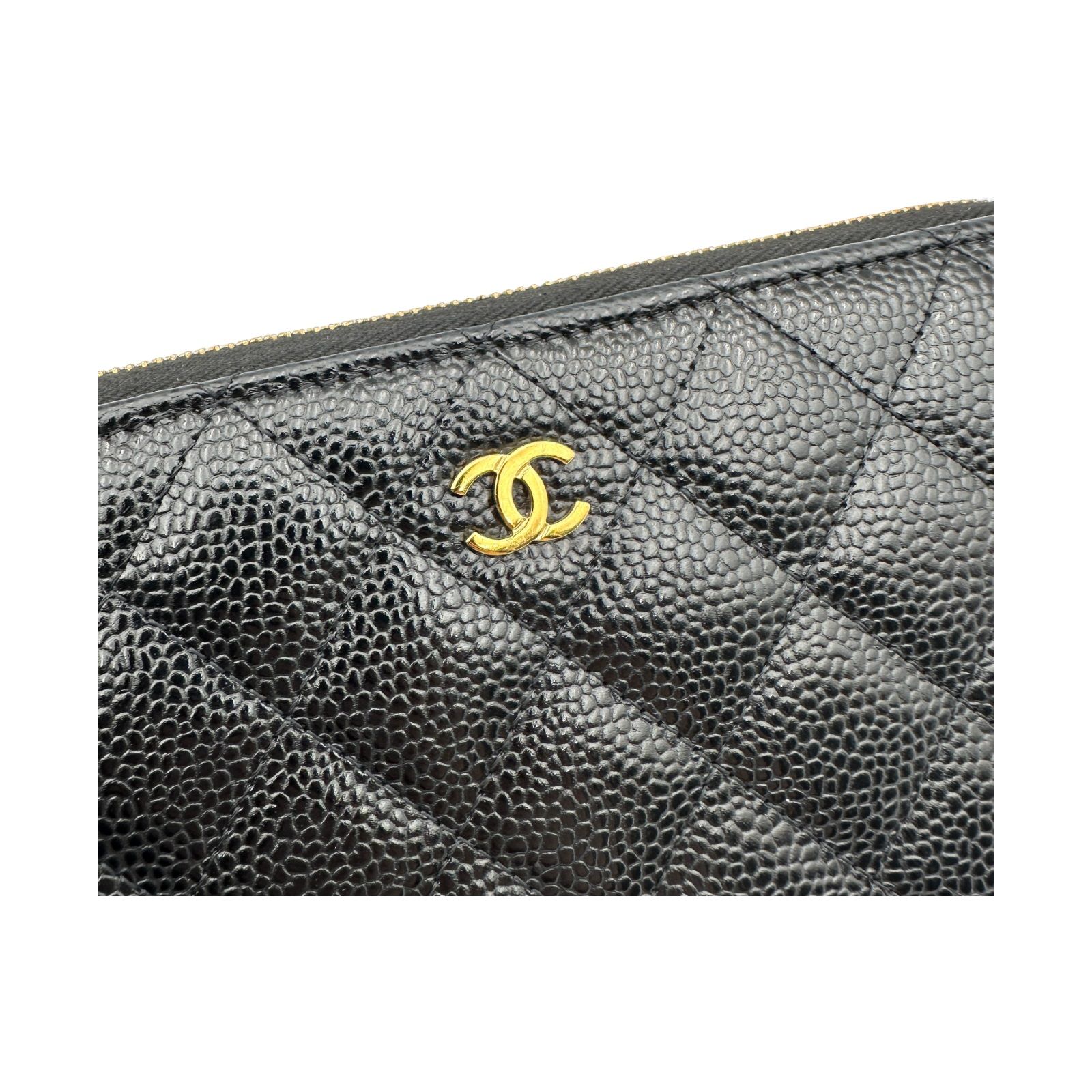シャネル CHANEL クラシックロングジップウォレット AP0242 ブラック 