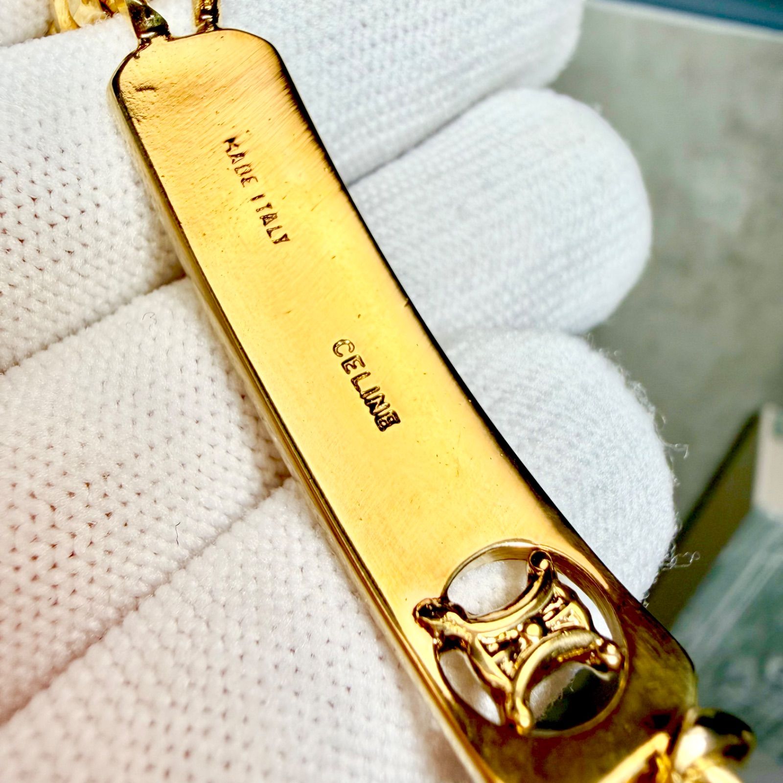 新品仕上済 CELINE セリーヌ トリオンフ ヴィンテージ ブレスレット