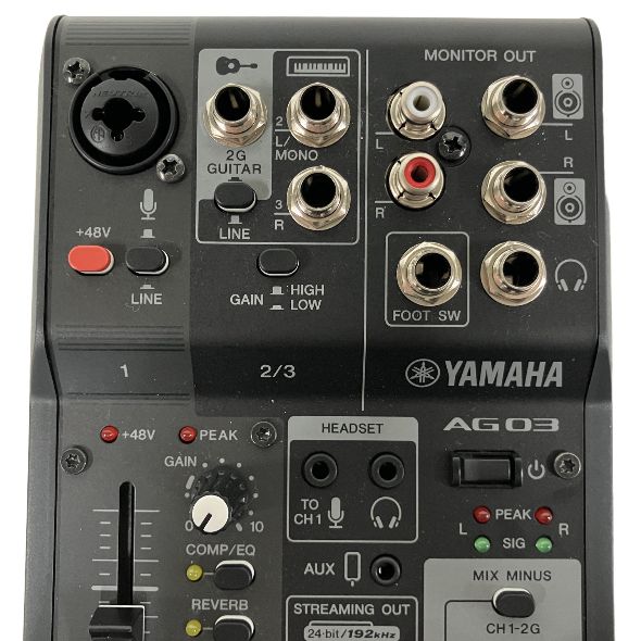YAMAHA ヤマハ AG03MK2 2024年製 ライブストリーミングミキサー 音響