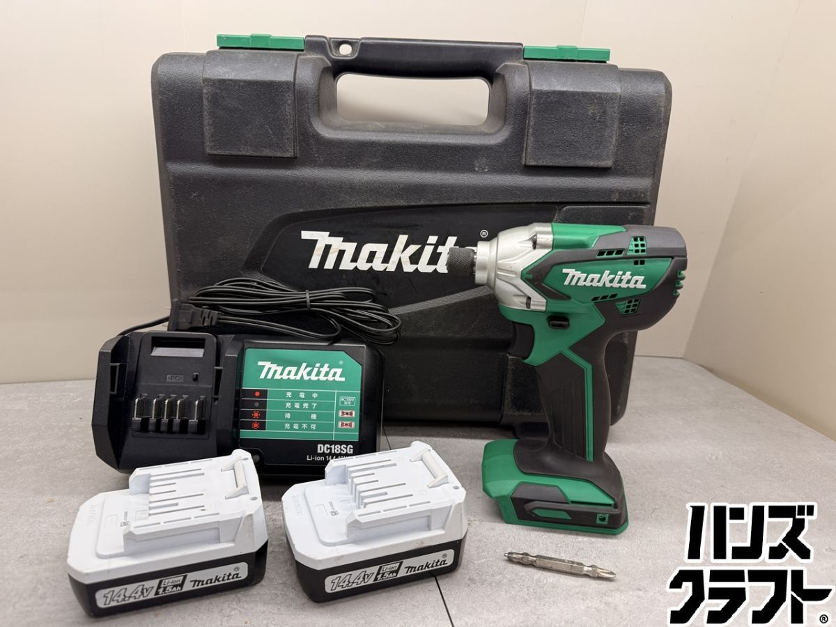 ♪ makita インパクトドライバ MTD001D 14.4V1.5Ahバッテリー×2 充電器 