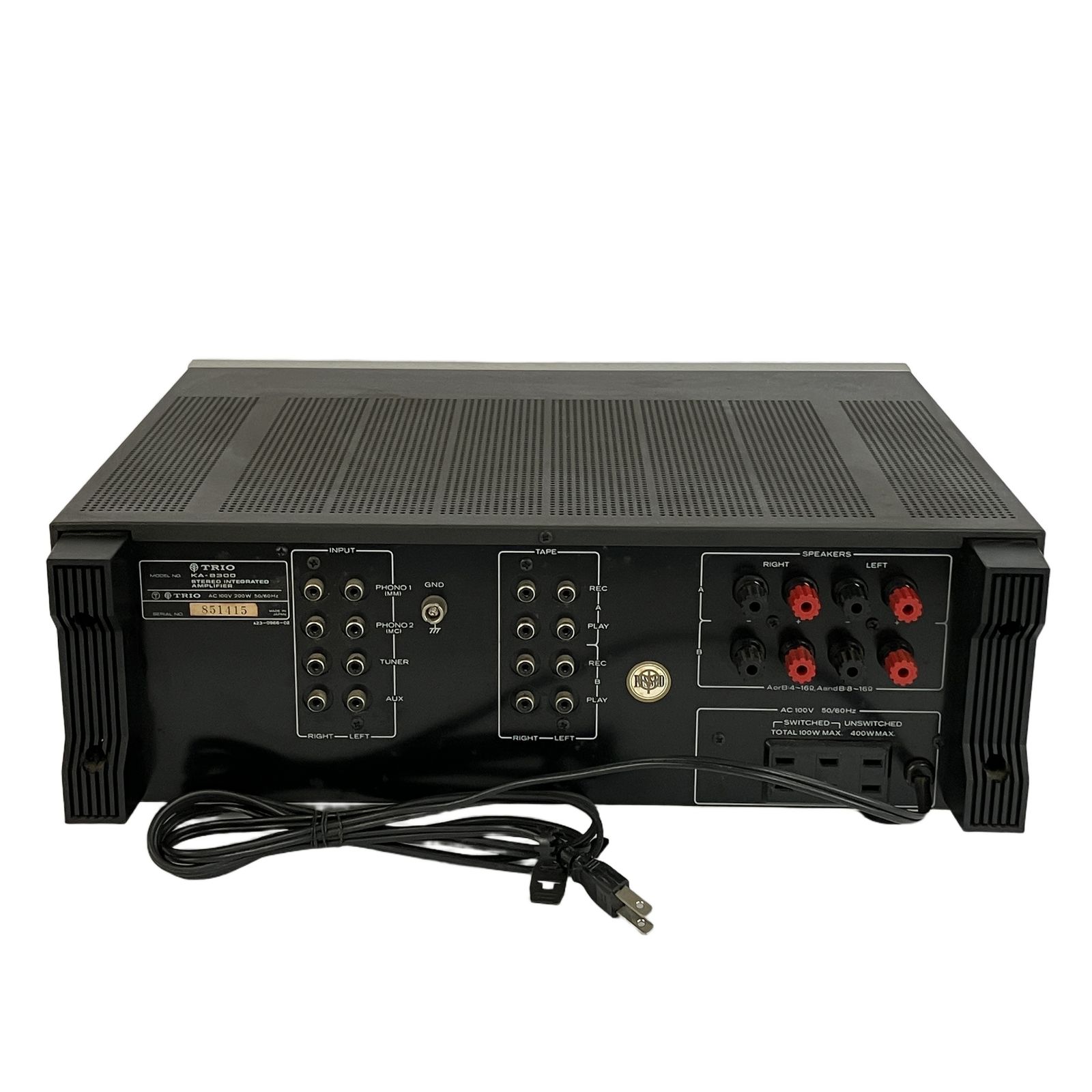 TRIO KA-8300 アンプ 本体 TRIO KA-8300 プリメインアンプ 音響機材 オーディオ 中古 Y11146492