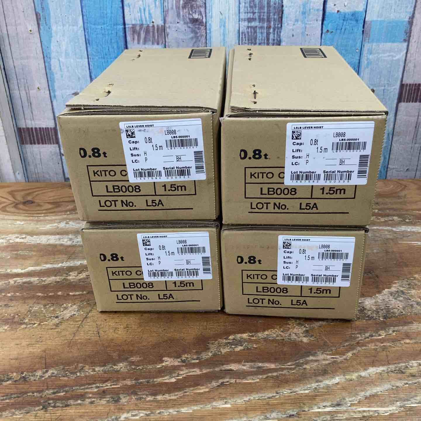 ▽KITO キトー レバーブロック LB008 未開封 4台セット【柏店】 - メルカリ