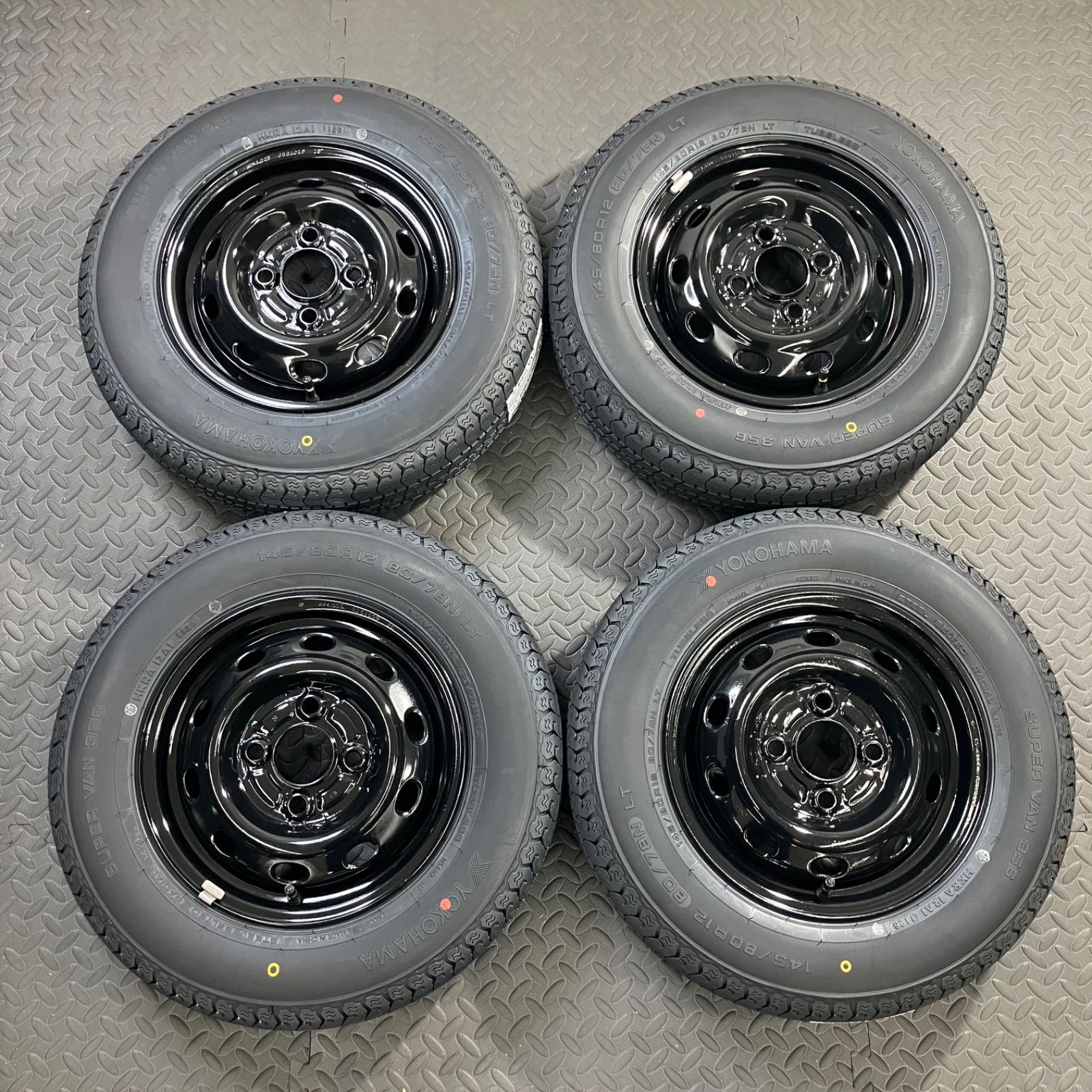 26年製 新品タイヤ 145/80R12 80/78N LT ヨコハマ スーパーバン356(夏 