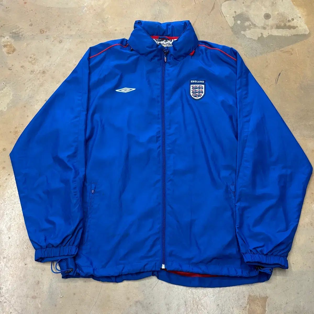 XL アンブロ イングランド 韓国国家代表 ラム付き フード ブルー