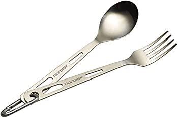 NORDISK(ノルディスク) アウトドア カトラリー フォーク・スプーンセット チタン製 (Titan Cutlery) 16cm 119020