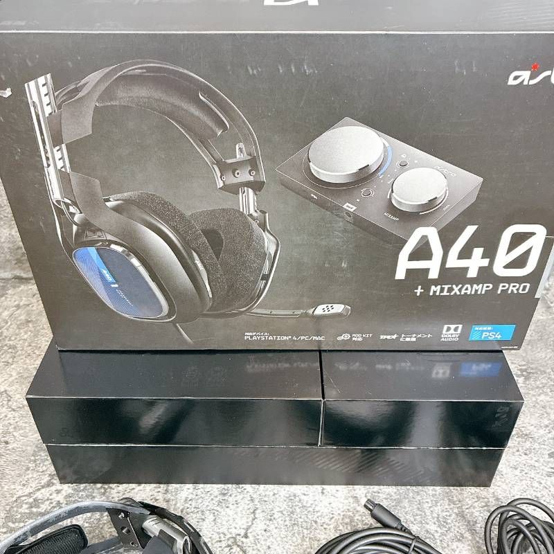 ジャンク 音出し確認済み ASTRO Gaming PS4 ヘッドセット A40TR+MixAmp