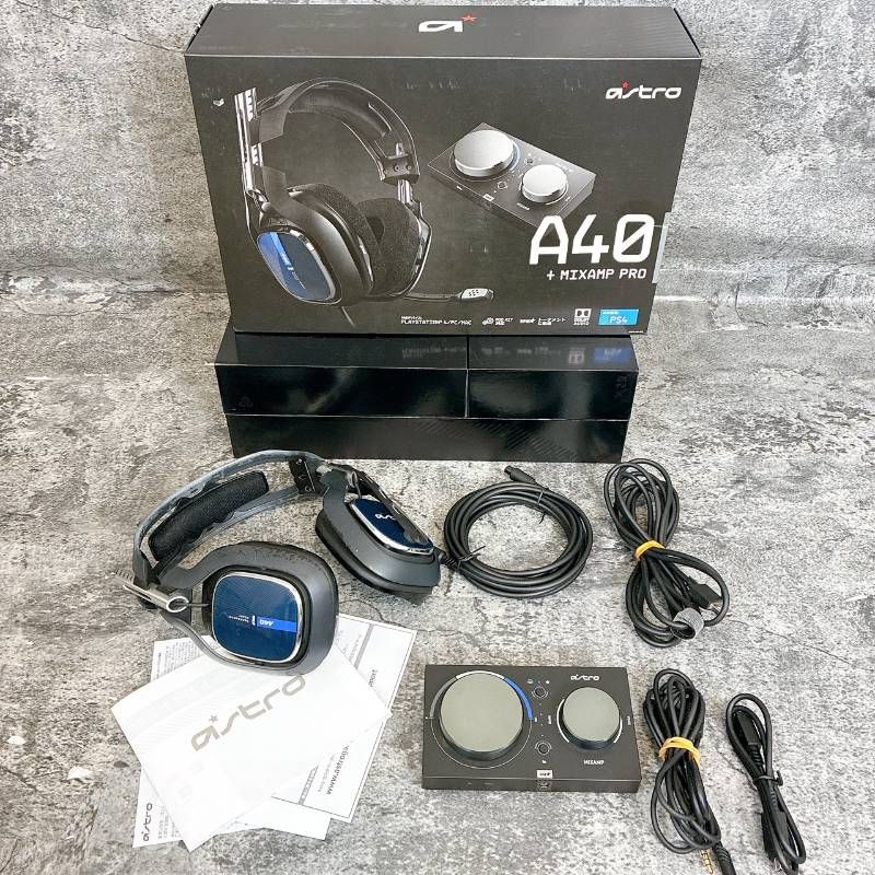 ジャンク 音出し確認済み ASTRO Gaming PS4 ヘッドセット A40TR+MixAmp