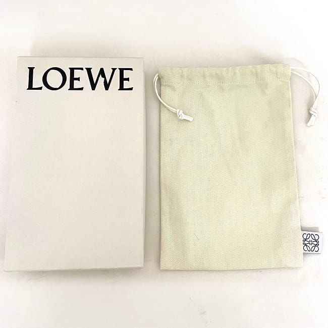 ロエベ ラウンドファスナー 長財布 レッド ゴールド リピート