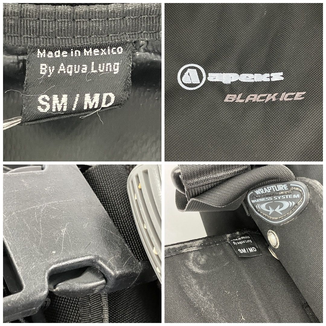 apeks BLACK ICE BCジャケット SM/MDサイズ ダイビング用品 ジャンク Y11139604