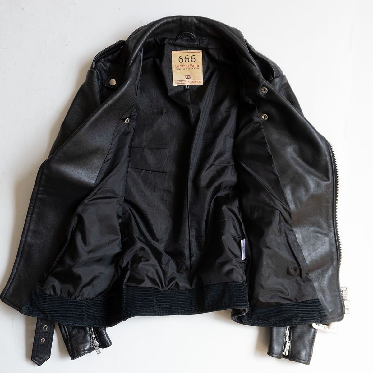 666 シングルライダースジャケット ステアハイド MADE IN UK 42 666 