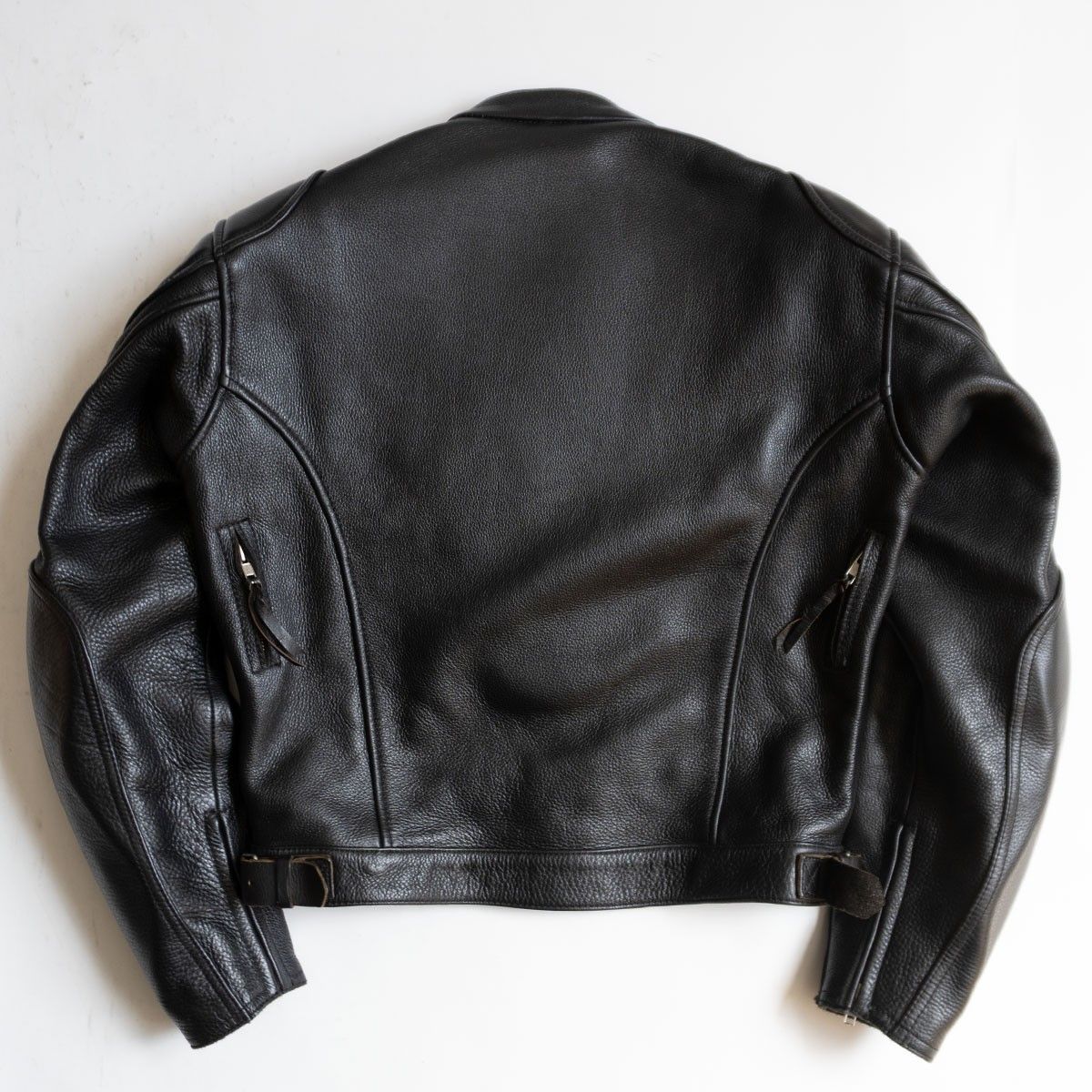美品】KADOYA【シングルライダースジャケット】 L ブラック レザー