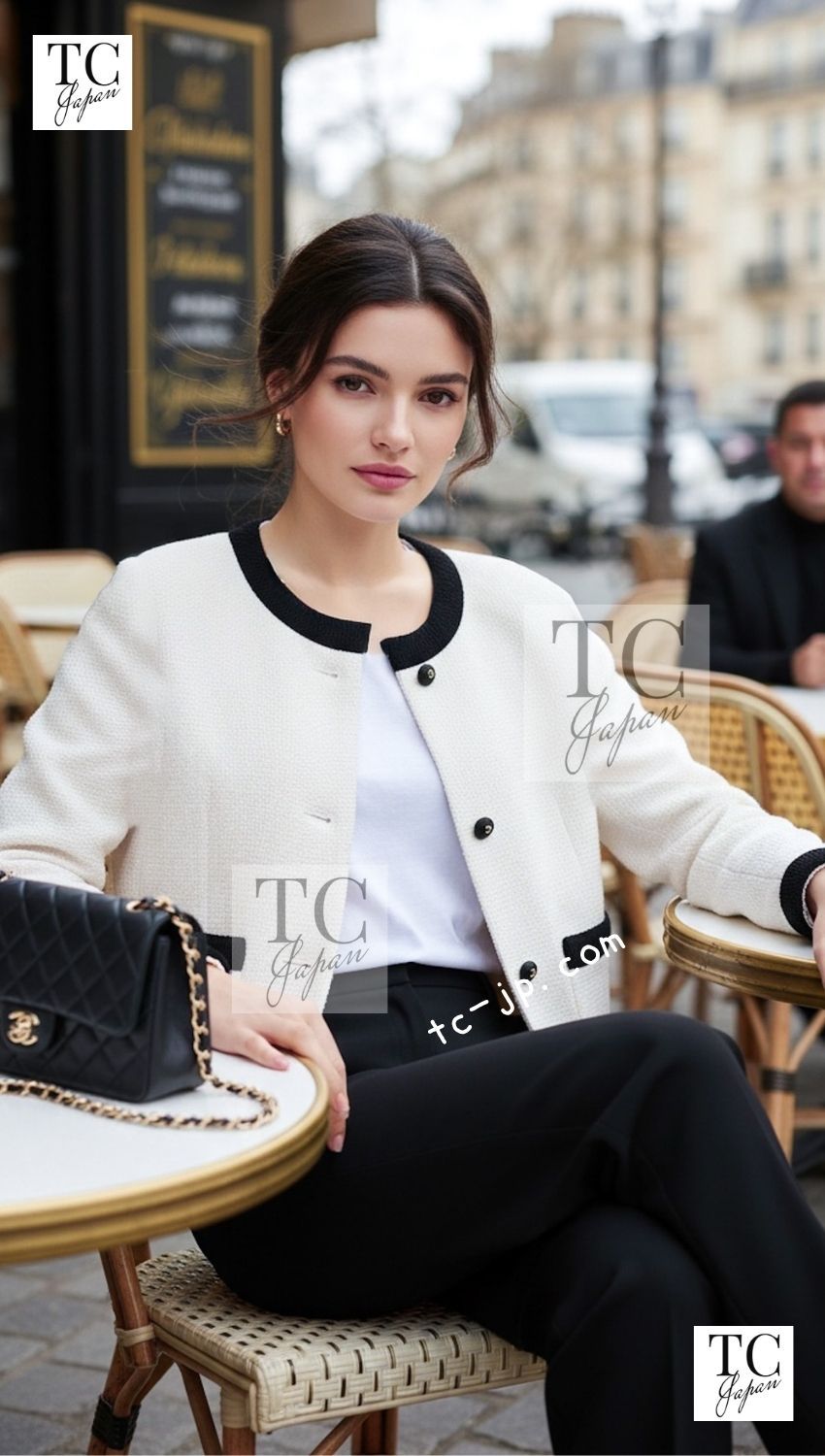 シャネル ジャケット CHANEL 貴重 ヴィンテージ 90S アイボリー