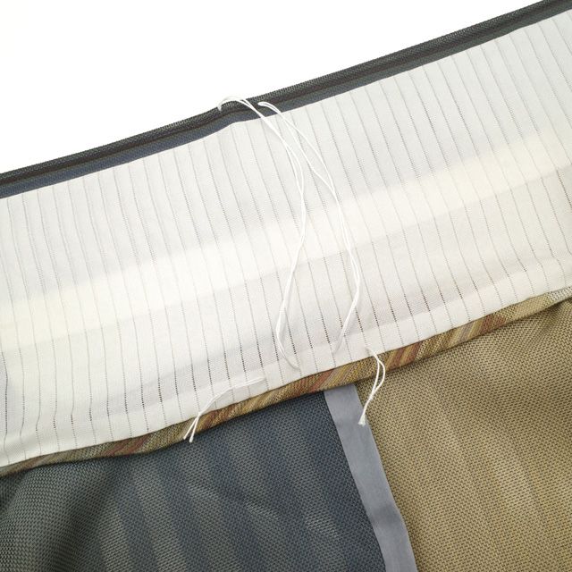 夏物 小紋 着物 紋紗 薄物 単衣 薄茶 ブルーグレー 縦ぼかし 縞 夏着物 中古 仕立て上がり 身丈160 裄丈66 Ｍ～Ｌサイズ みやがわ sb17379 夏物 小紋 着物 紋紗 薄物 単衣 薄茶 ブルーグレー 縦ぼかし 縞 夏着物
