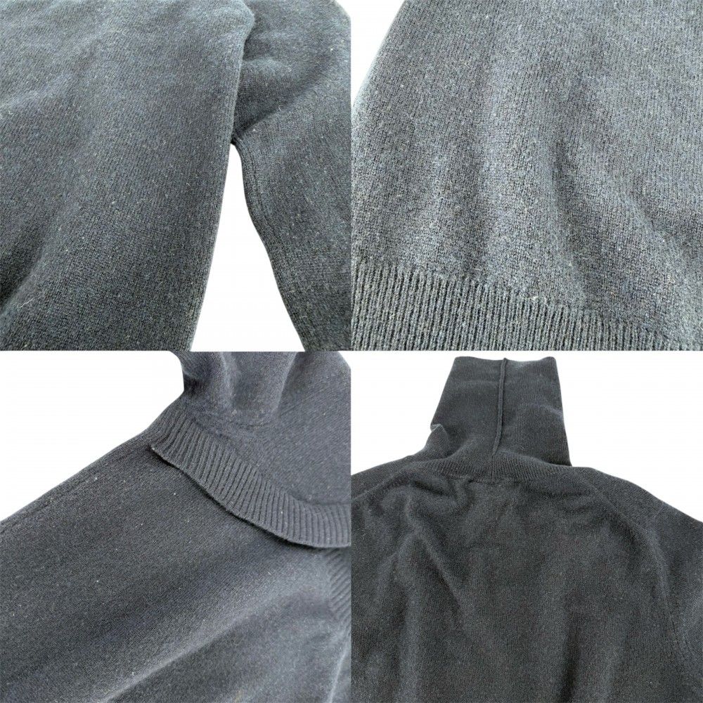 【売り尽くし】CHANEL シャネル ニット ココマーク タートルネック 服 アパレル トップス セーター 38 ネイビー 紺 カシミヤ    レディース 秋 冬【中古品】 シャネル ニット レディース ココマーク タートルネック 服 アパレル