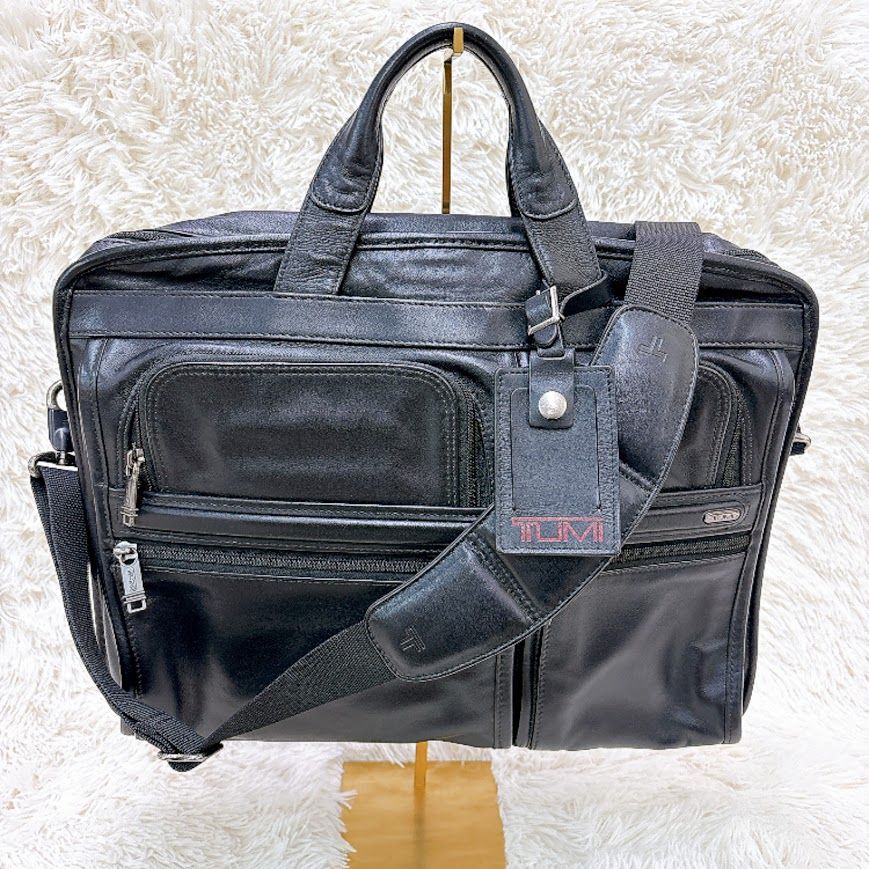 美品】TUMIトゥミ オールレザー ビジネスバッグ ブリーフケース 2way