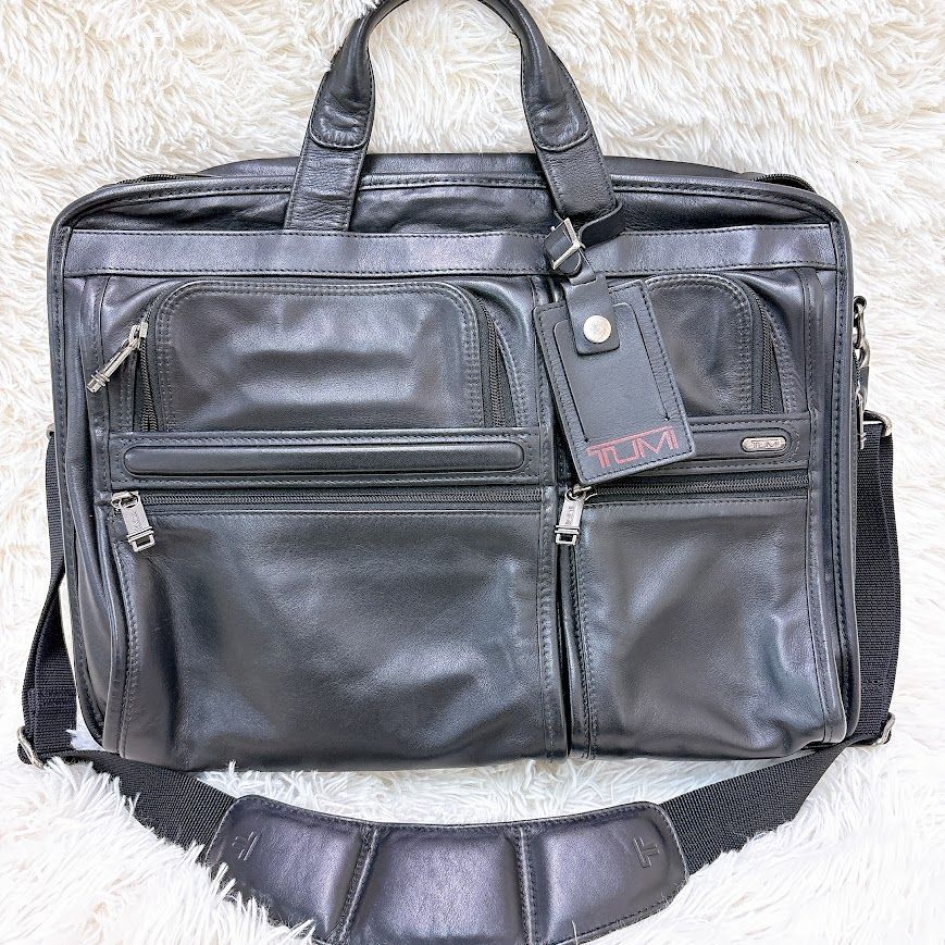 美品】TUMIトゥミ オールレザー ビジネスバッグ ブリーフケース 2way