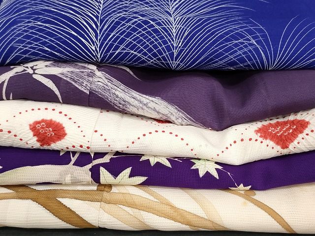 平和屋本店■夏物 訪問着 絽 紗 まとめて20点 鶴 蝶 花柄 友禅 手描き 銀彩 着用可能多数 全て正絹 se4085 平和屋本店□夏物 訪問着 絽 紗 まとめて20点 鶴 蝶 花柄 友禅 手描き