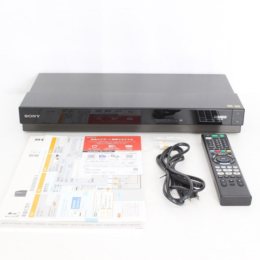 SONY BDZ-FT2000 ブルーレイレコーダー 2TB 長時間録画 3番組録画 UHD