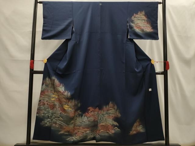 平和屋着物□訪問着 作家物 風景文 暈し染め 金彩 正絹 逸品