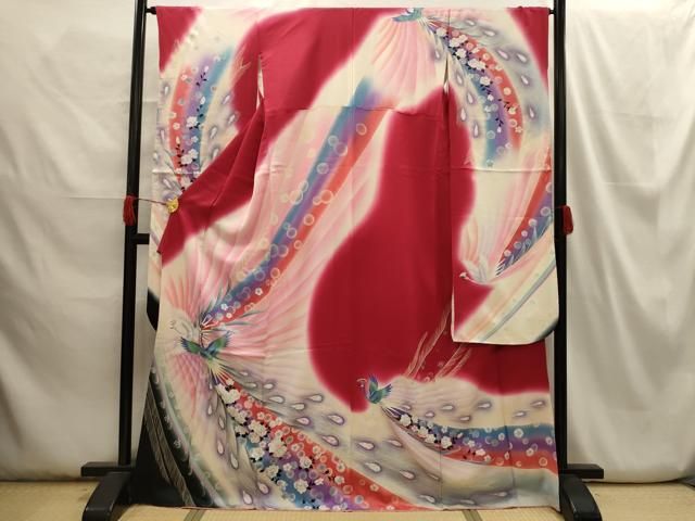 平和屋着物□豪華振袖 乱菊 暈し染め 銀彩 逸品 r1313 正絹 逸品
