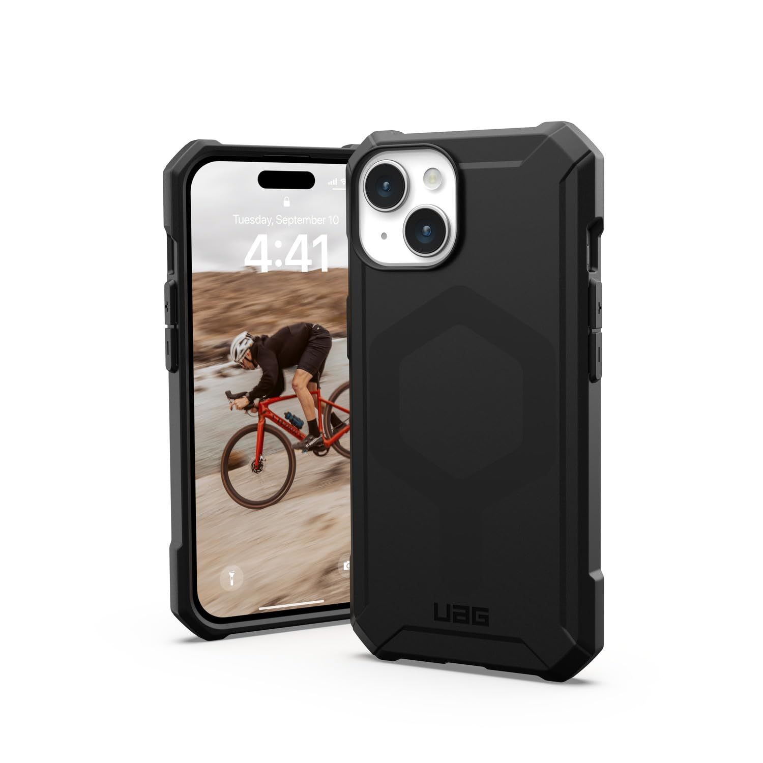 URBAN ARMOR GEAR iPhone 15 2023対応耐衝撃ケース ESSENTIAL ARMOR MagSafe対応 ブラック 【日本正規代理店品】 UAG-IPH23MB-EMS-BK [ブラック] [iPhone 15]