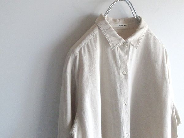 evam eva エヴァムエヴァ 2021AW cotton wool shirt コットンウール 