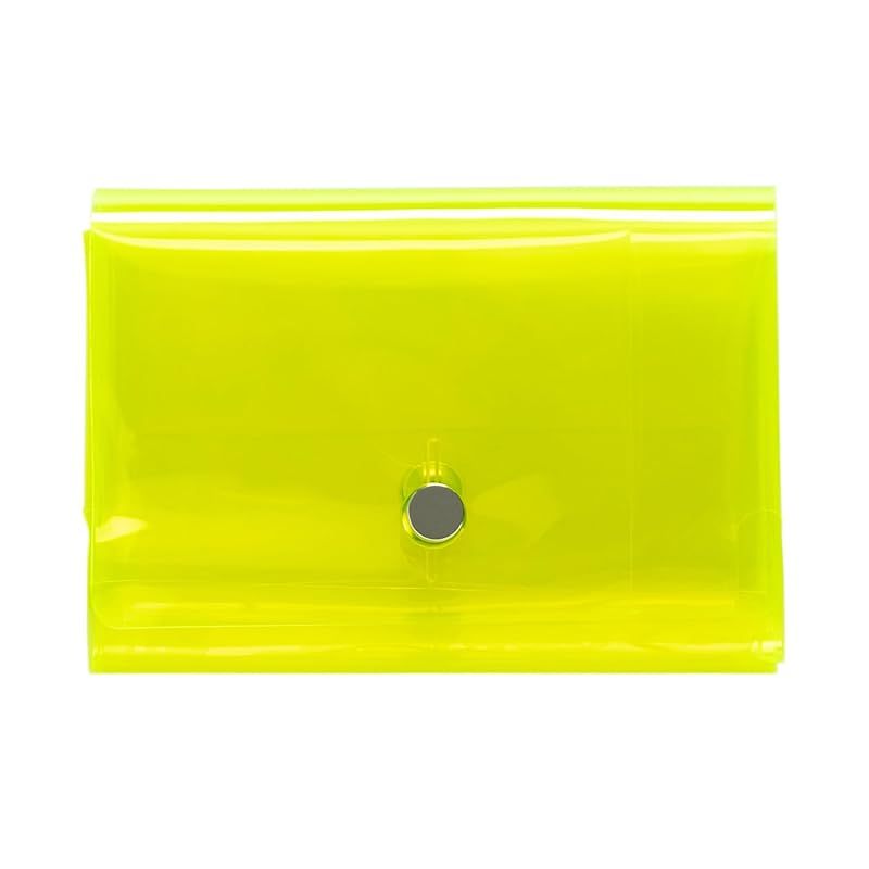 [アソボーゼ] [ aso ] sugata PVC 三つ折り財布 透明 日本製 コンビニエンス ウォレット スモール コンパクト ウォレット 財布 イエロー sg-pv266-2024ye 1