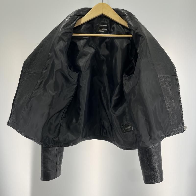 中古】ART COMES FIRST ダブルライダースジャケット ブラック サイズ38