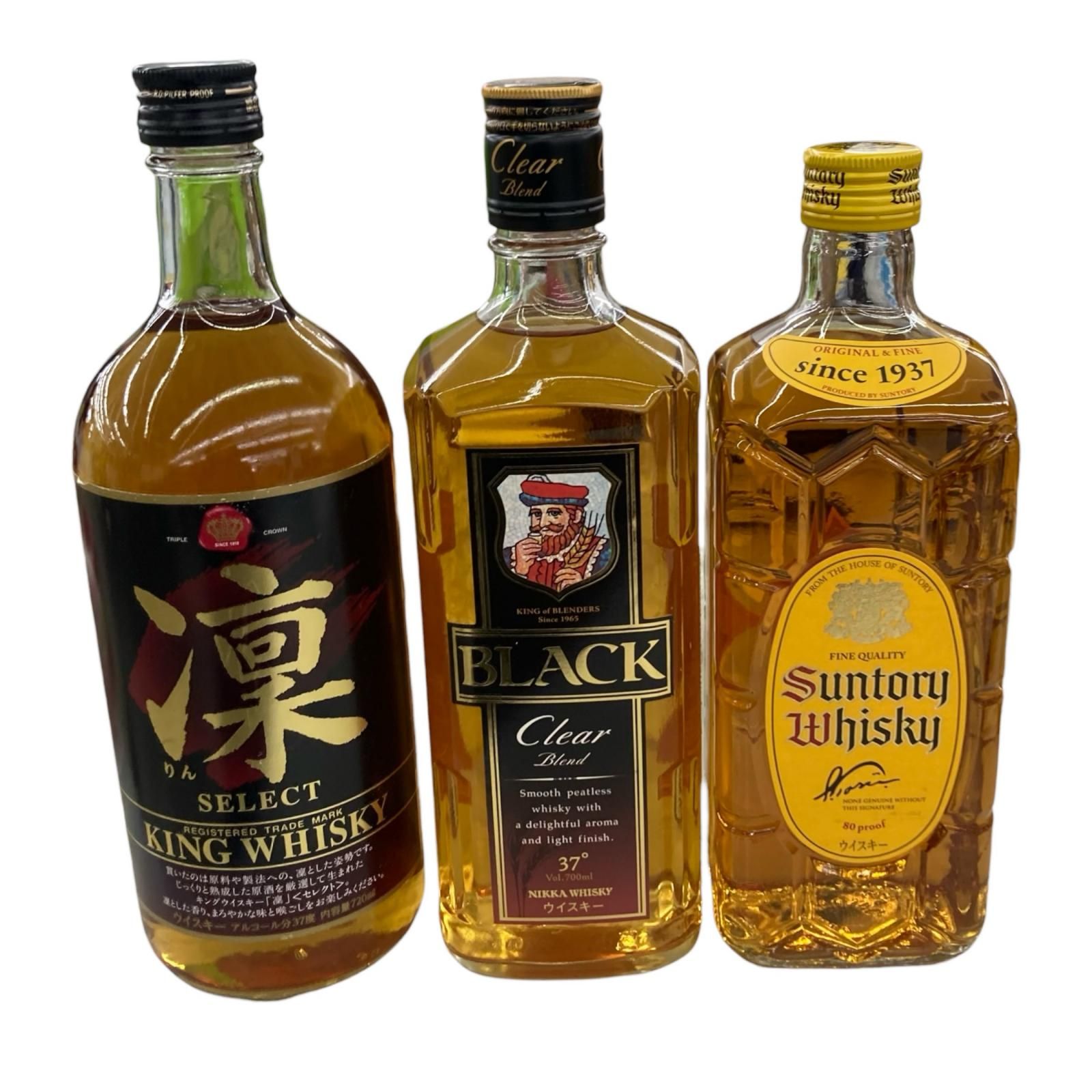サントリー角・ニッカ・凛 ウイスキー3点まとめ売り - メルカリ