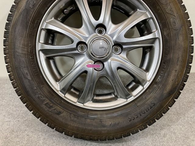 社外 タイヤホイールセット スタッドレス 4本セット 13x4/ET43/4穴 4H 