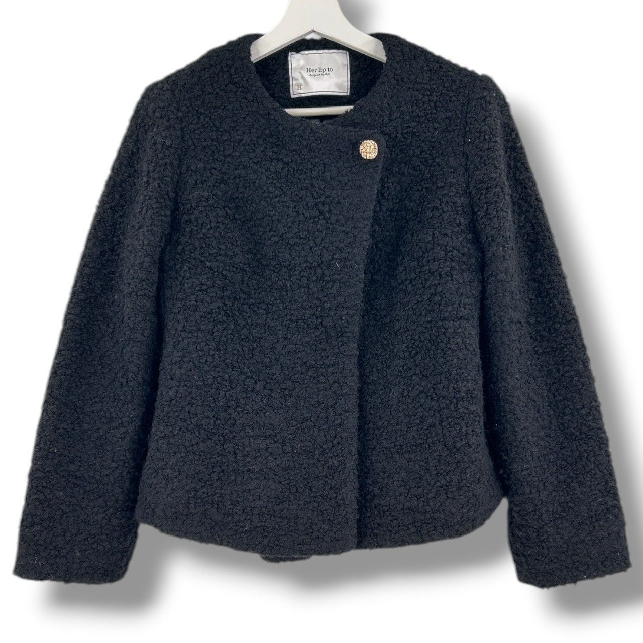 Her lip to ハーリップトゥ Elise Boucle Peplum Coat ブークレ 
