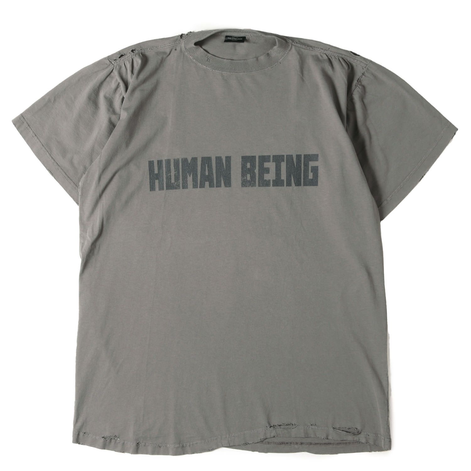 美品】BALENCIAGA バレンシアガ Tシャツ グレー サイズ:L | 25SS 