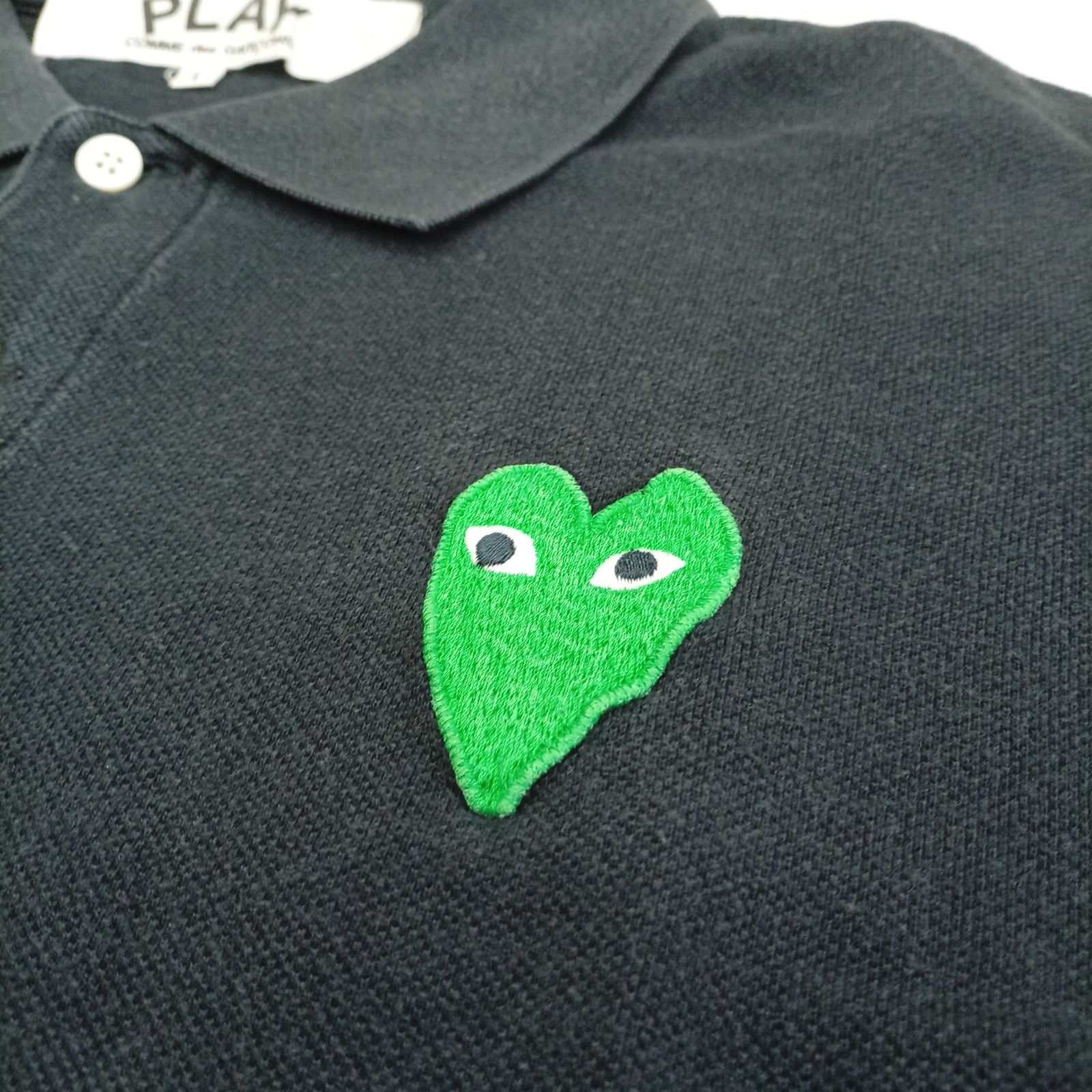 COMME des GARCONS】 ポロシャツ 黒 コムデギャルソン L - メルカリ
