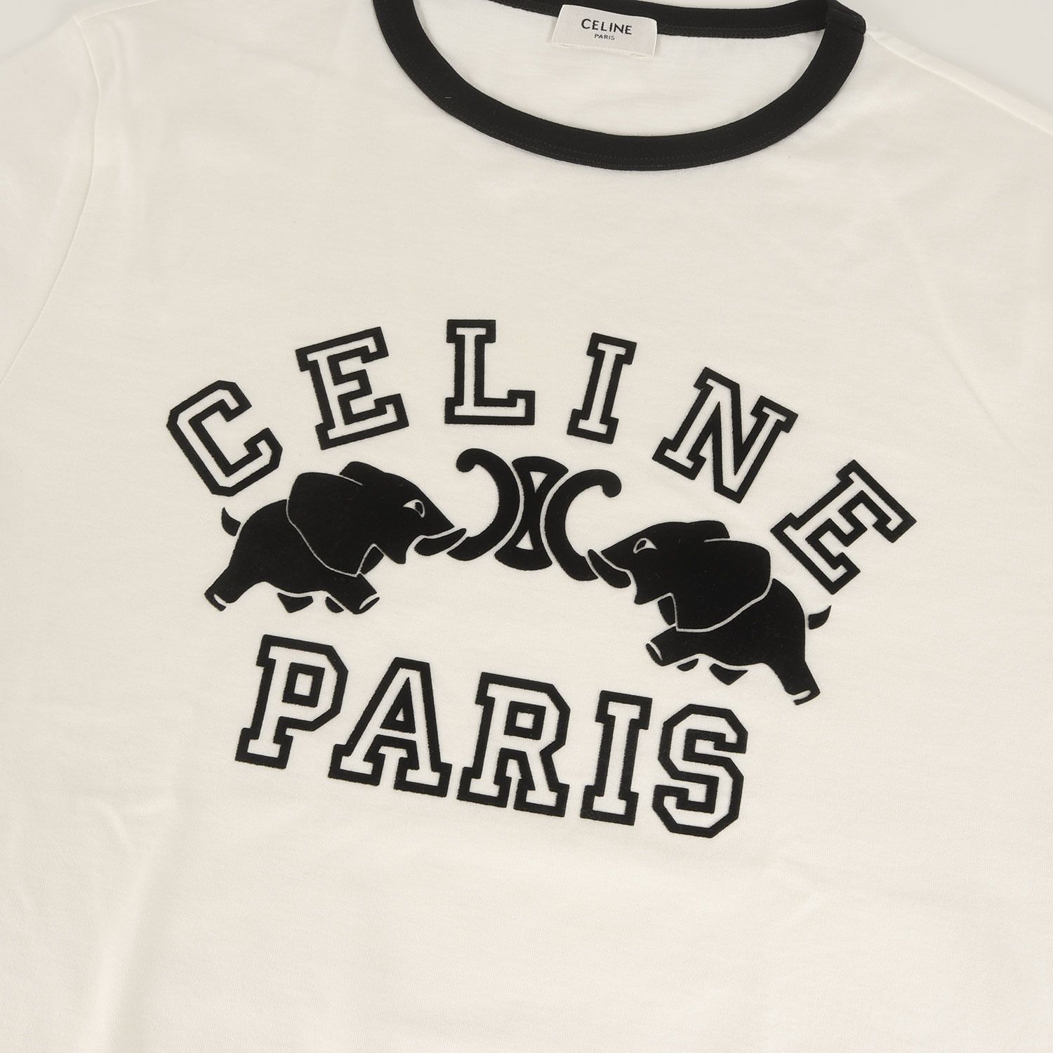 新品】CELINE セリーヌ Tシャツ ホワイト 白 サイズ:M | 25SS ブランド